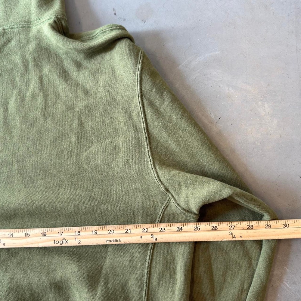Vintage Russell athletic olive green blank pullover hoodie - Picture 4 of 6